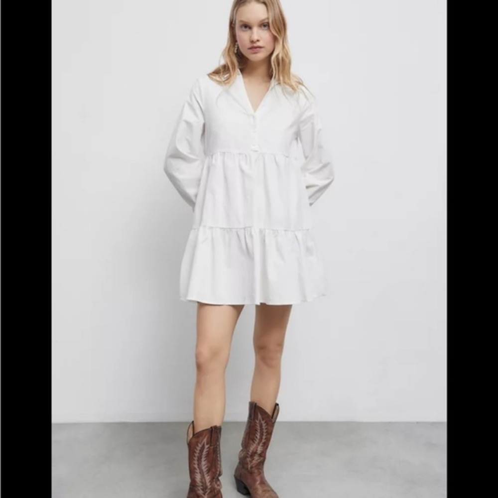 En Saison Davis Mini Dress woman’s size medium - white